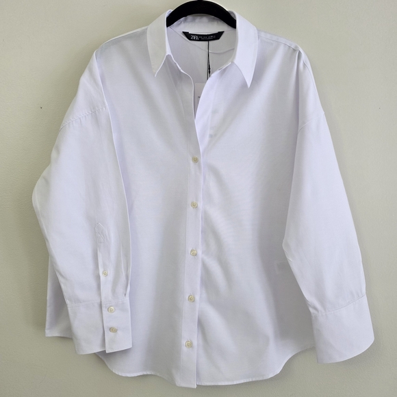 Zara Tops - Zara Classic White Button Down Shirt